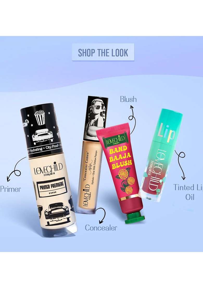 Lovechild Masaba Lip Gelato Tinted Oil With Vitamin E Jojoba 5Ml Peachy Orange - Indya