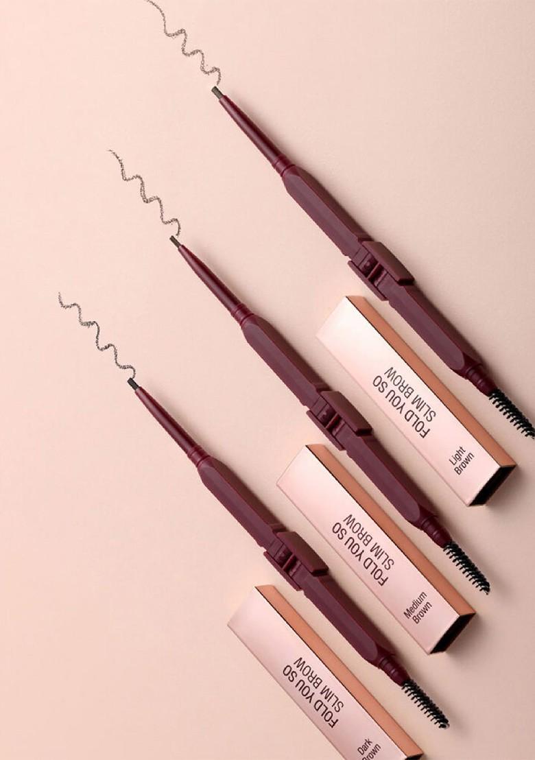 Typsy Beauty Fold You So Slim Brow 2 In 1 Foldable Pencil With Vitamine 15G Light Brown 01