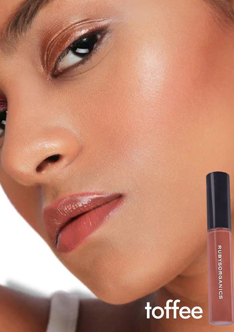 Ruby'S Organics Hydrating Nourishing Lip Oil Gloss With Almond 6 5Ml Toffee