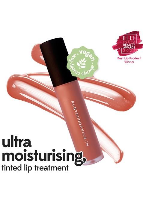 Ruby'S Organics Hydrating Nourishing Lip Oil Gloss With Almond 6 5Ml Toffee