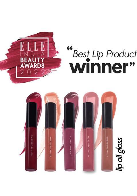 Ruby'S Organics Hydrating Nourishing Lip Oil Gloss With Almond 6 5Ml Toffee