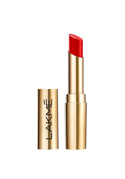 Lakme Glitterati Collection Shine Lipstick Infused With Argan Oil 3 4G Red Pop