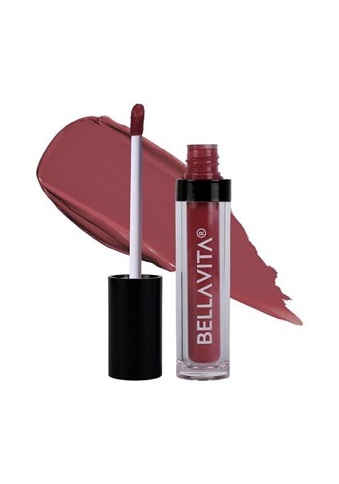 Bella Vita Organic Kiss Proof Ultra Matte Finish Liquid Lipstick 4 5Ml Dusty Nude