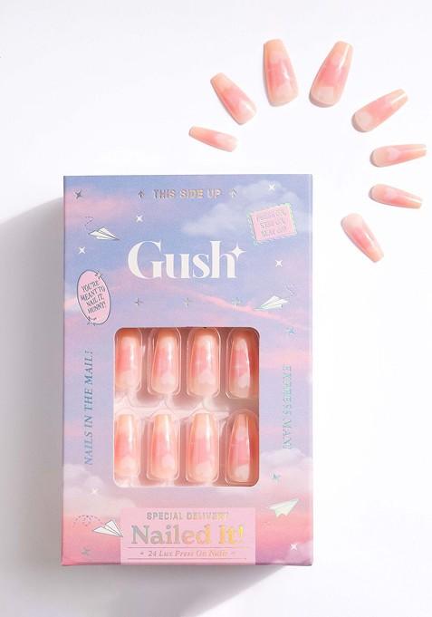 Gush Beauty Nailed It 24Pcs Medium Square Press On Nails Cotton Candy