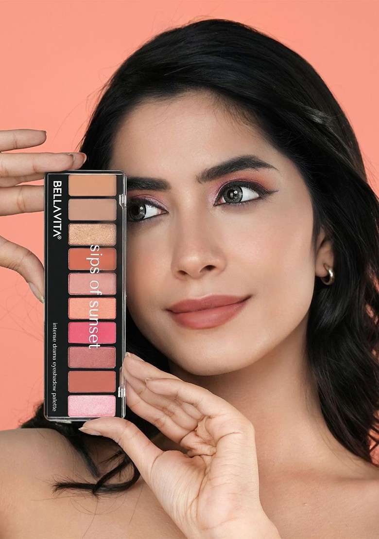 Bella Vita Organic Intense Drama Shimmer Satin Eyeshadow 10G Sips Of Sunset - Indya