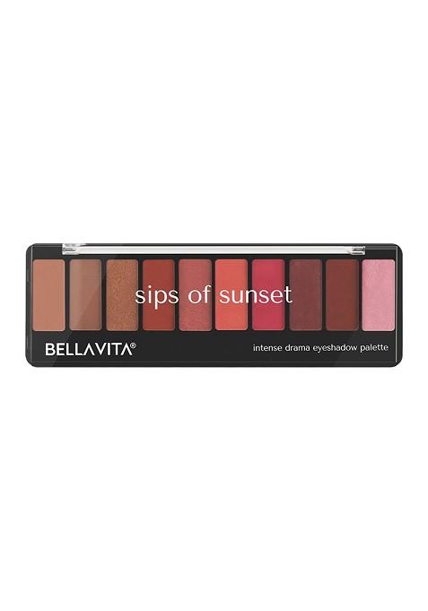 Bella Vita Organic Intense Drama Shimmer Satin Eyeshadow 10G Sips Of Sunset