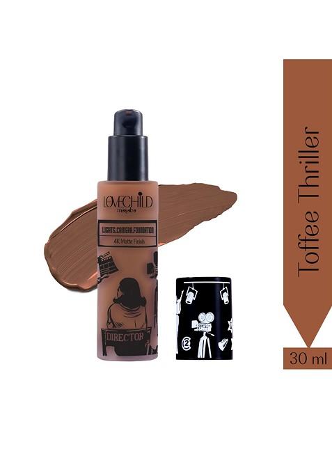 Lovechild Masaba Lights Camera 4K Matte Finish Foundation 30 Ml Toffee Thriller