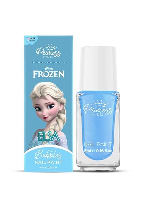 Renee Princess Disney Frozen Bubbles Nail Paint 5Ml Elsa Blu