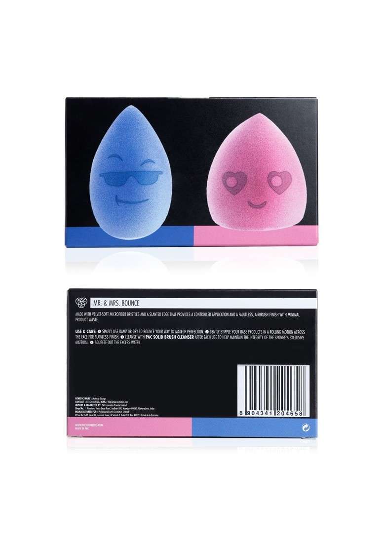 Pac Mr Mrs Bounce Water Drop Cut Olive Blue Pink 2 Pc - Indya