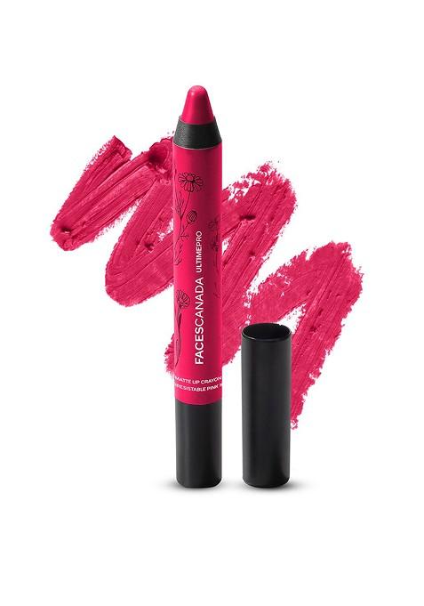 Faces Canada Ultime Pro Matte Lip Crayon With Cocoa Butter Chamomile 2 8G Irresistible Pink 10