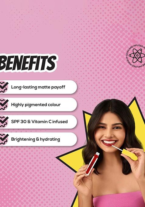 Renee Everyday Matte Liquid Lipstick With Vitamin C Hyaluronic Acid 5Ml Chilli 02