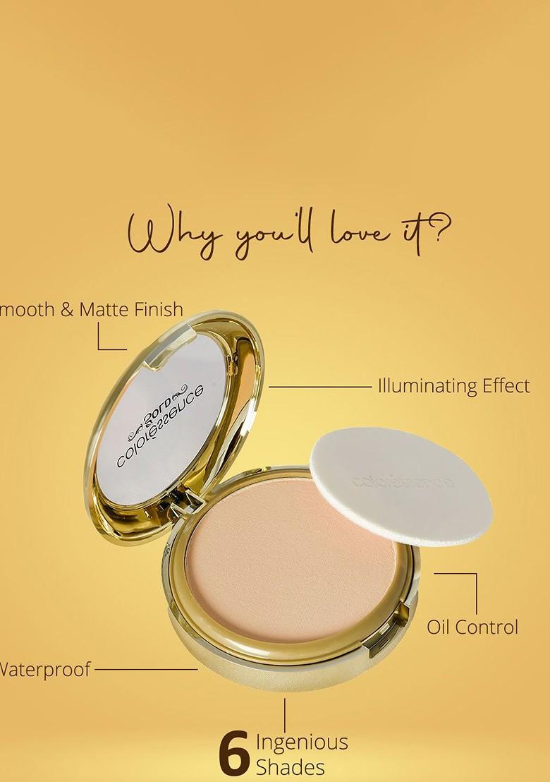 Coloressence Gold Glitterati Compact Powder 10Gm Honey Matte Gmp 04