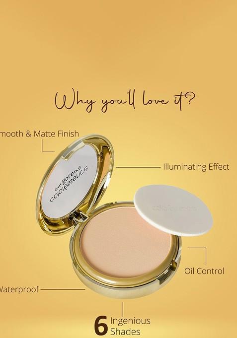 Coloressence Gold Glitterati Compact Powder 10Gm Honey Matte Gmp 04