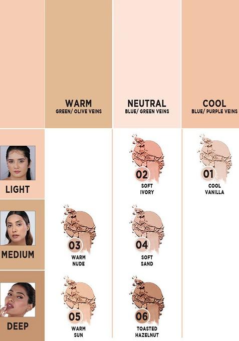 Bella Vita Organic Matte Finish Compact Powder 9 Gm 02 Soft Ivory