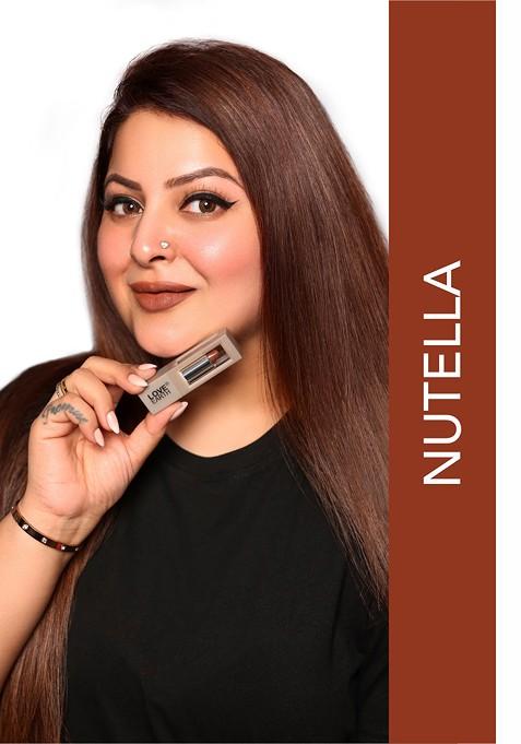 Love Earth Satin Matte Lipstick With Almond Oil Vitamin E 3 5 G Nutella