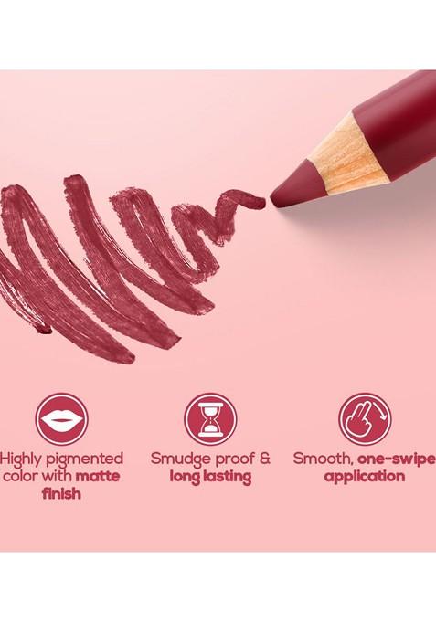 Renee Define Set Of 12 Matte Pencil Lip Liner With Vitamin E Castor Oil 1 2G Each