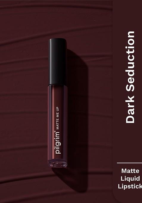 Pilgrim Matte Me Up Liquid Long Lasting Non Drying Lipstick 3Ml Dark Seduction 18