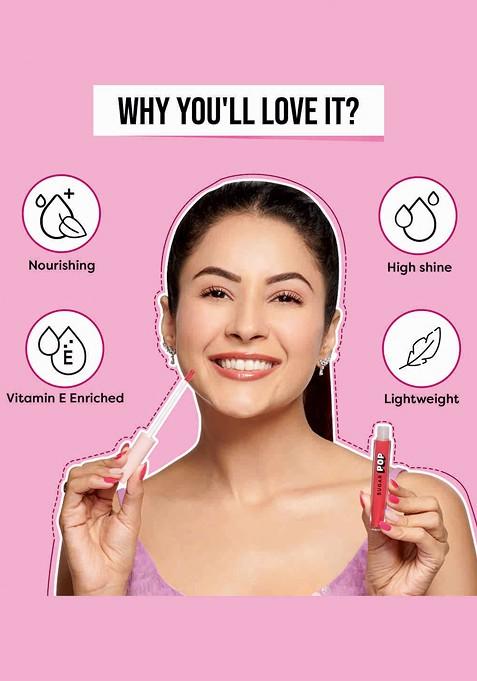 Sugar Pop High Shine Lip Gloss Enriched With Vitamin E 3 5 Ml Marshmallow 01