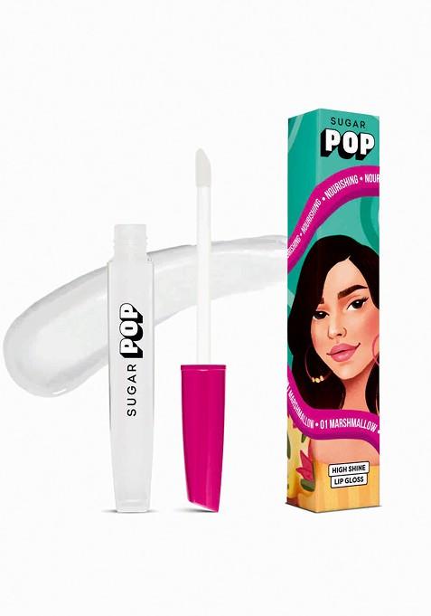 Sugar Pop High Shine Lip Gloss Enriched With Vitamin E 3 5 Ml Marshmallow 01