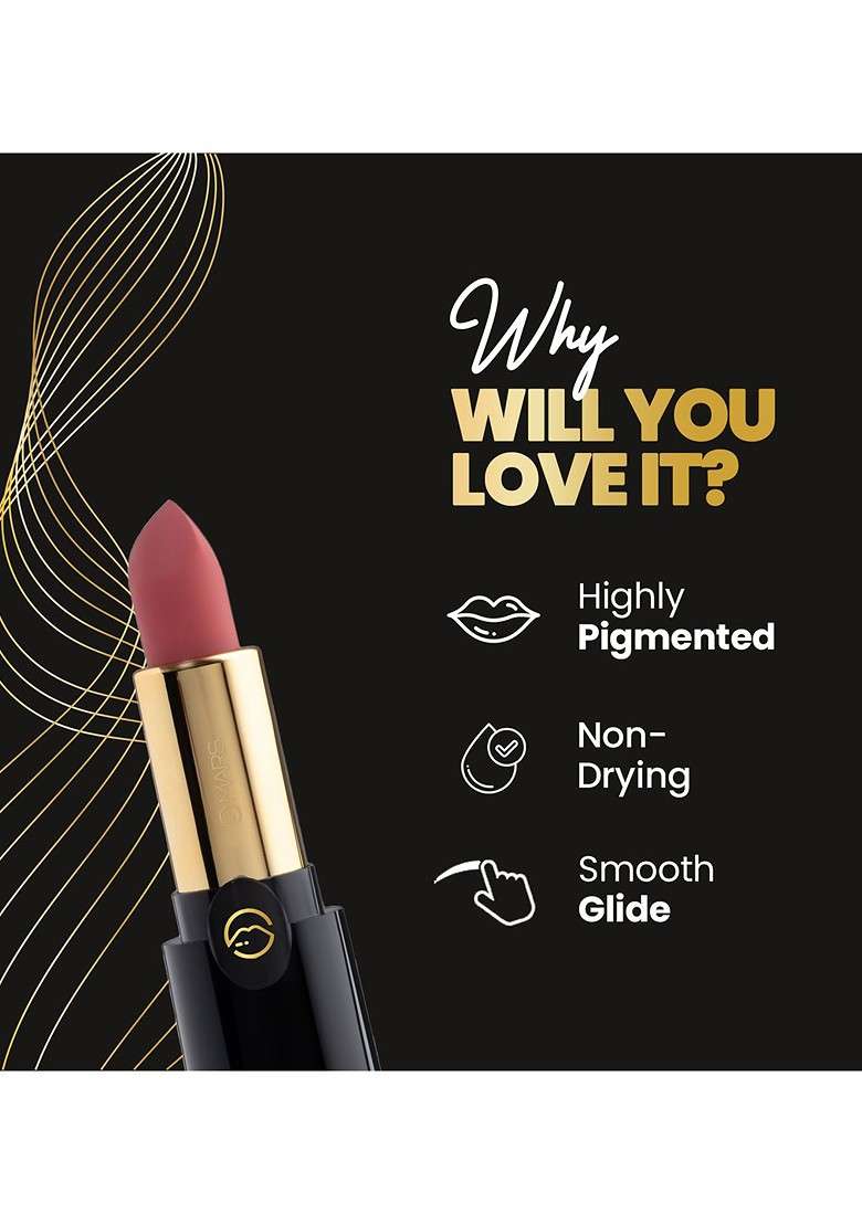 Mars Plush Velvet Ultra Matte Long Lasting Bullet Lipstick Pretty In Pink 09 - Indya