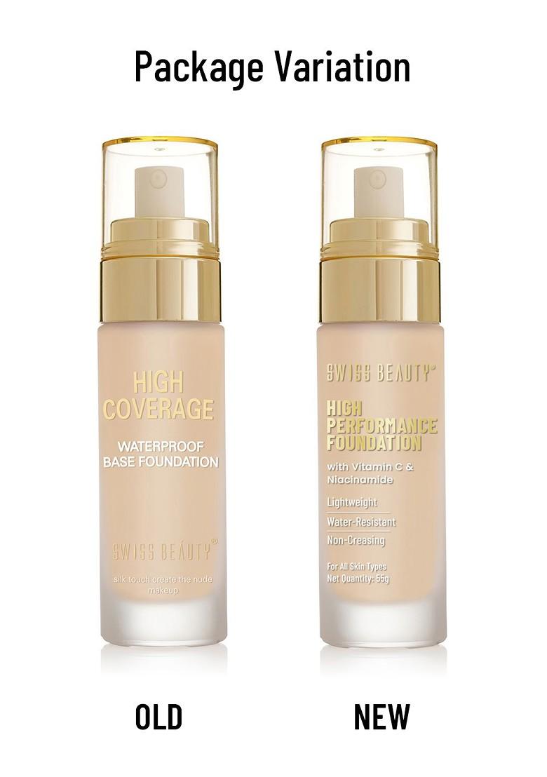 Swiss Beauty High Coverage Waterproof Base Foundation Natural Beige 03