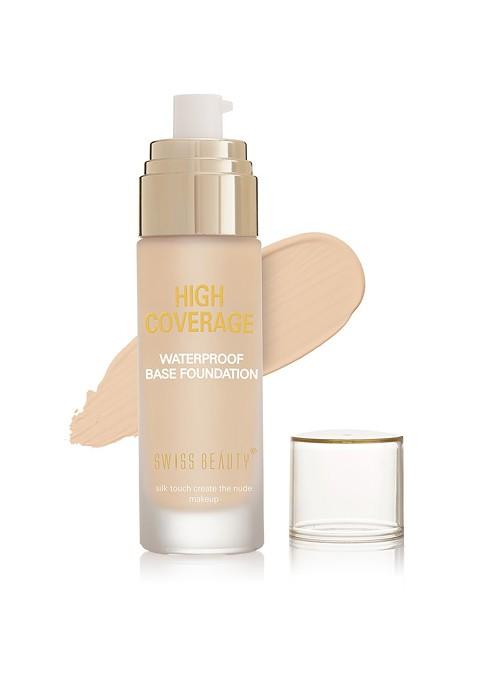 Swiss Beauty High Coverage Waterproof Base Foundation Natural Beige 03