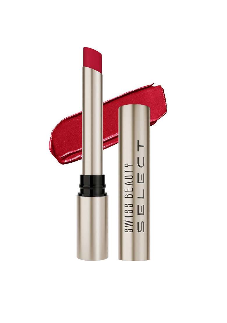 Swiss Beauty Select High On Shine Creamy Lipstick With Vitamin E Scarlet Red - Indya