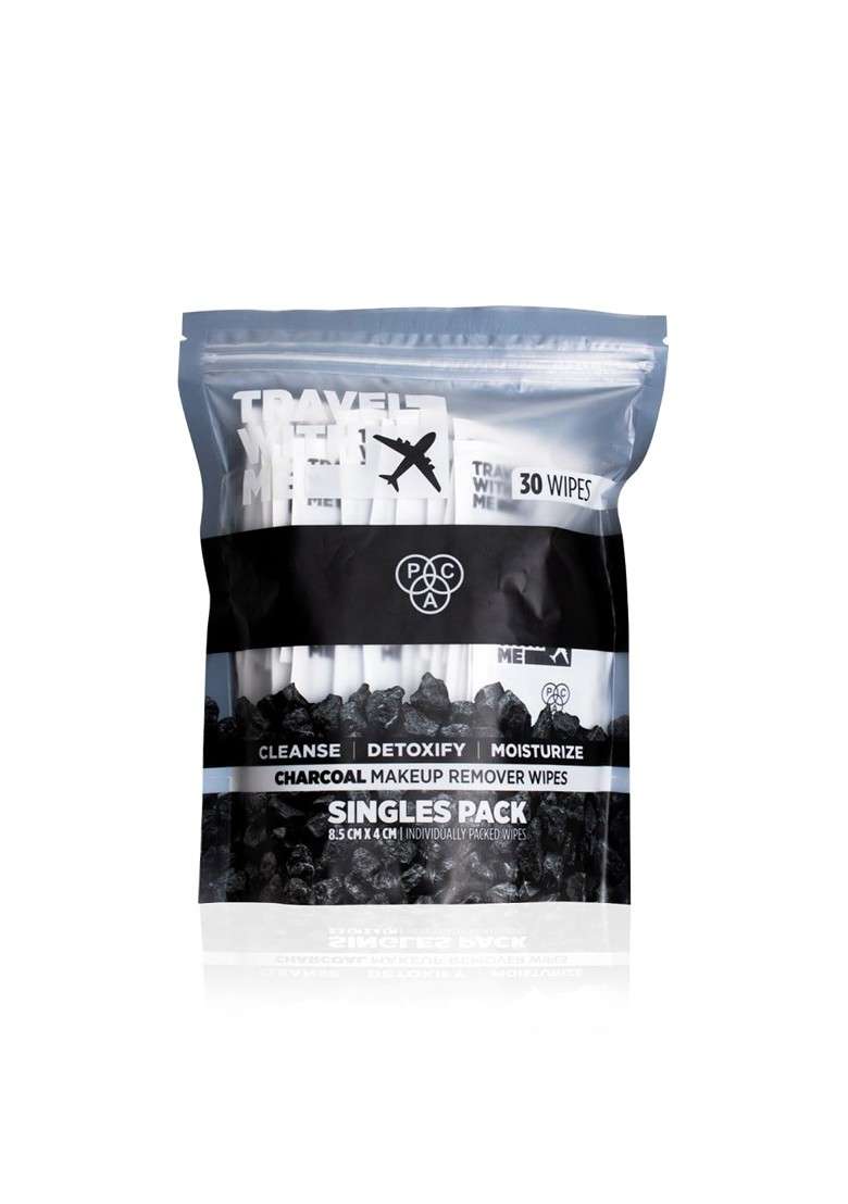 Pac Travel With Me Charcoal Wipes Singles - Indya