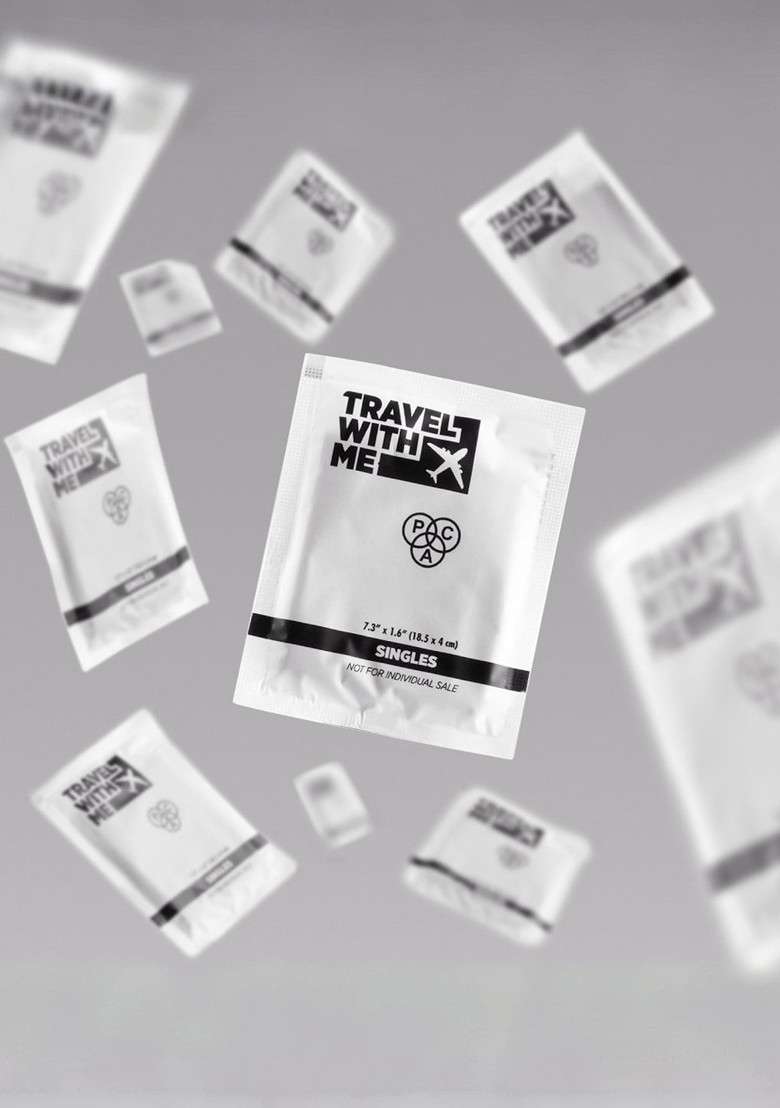 Pac Travel With Me Charcoal Wipes Singles - Indya