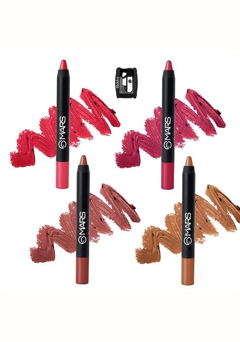 Mars Set 4 Transfer Proof Smudge Matte Lipsticks I Am Wise 17 Confident 18 Let'S Get It 19 No Boundaries 20