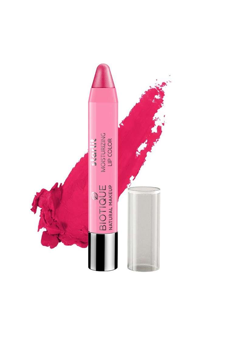 Biotique Natural Makeup Starlit Moisturising Lipcolor Rose Nectar P302 3 5 G - Indya