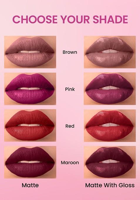 Swiss Beauty Long Lasting Transfer Proof Duo Lipstick 10 Ml Moody Plum