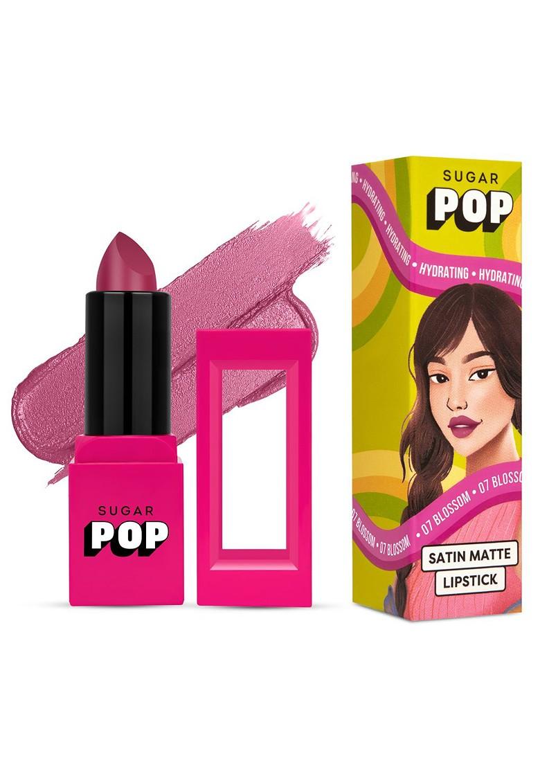 Sugar Pop Hydrating Satin Matte Lipstick Infused With Vitamin E Shea Butter Blossom 07
