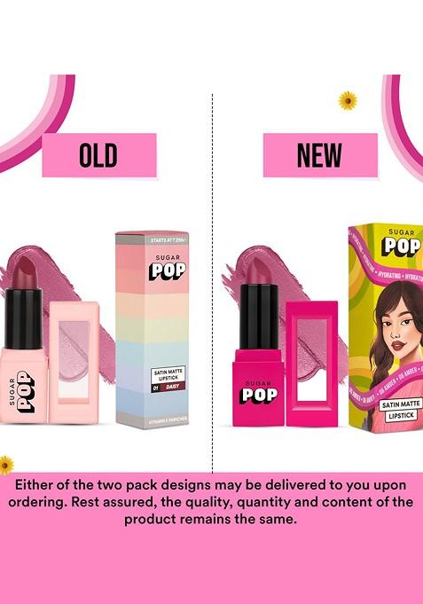 Sugar Pop Hydrating Satin Matte Lipstick Infused With Vitamin E Shea Butter Blossom 07