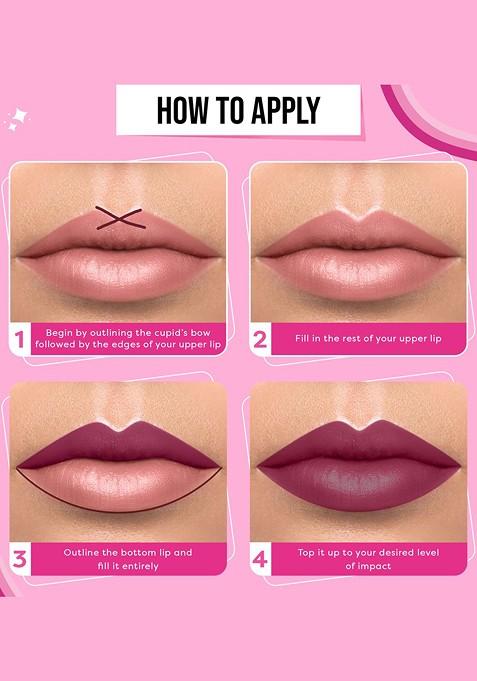 Sugar Pop Hydrating Satin Matte Lipstick Infused With Vitamin E Shea Butter Blossom 07