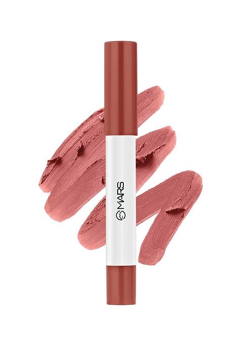 Mars Cloud Kiss Soft Matte Long Lasting Lip Crayon With Corn Rice Starch Peach 08