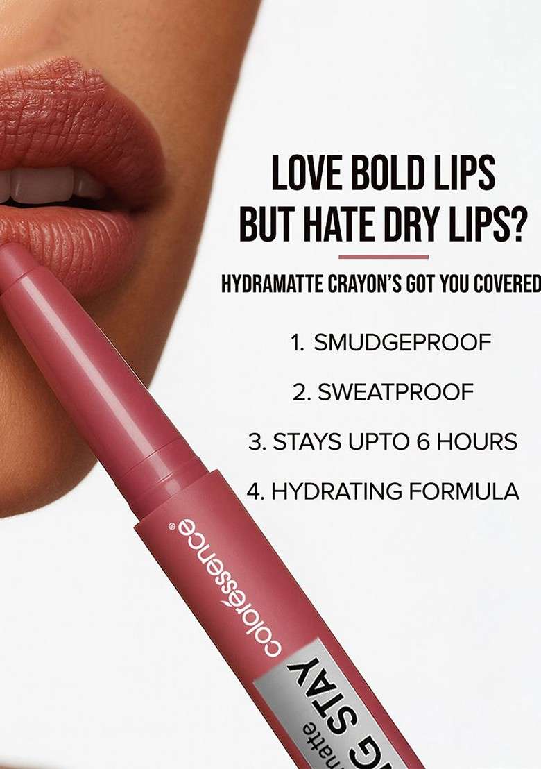 Coloressence Hydramatte Long Stay Intense Pigment Lippie Crayon Cracker - Indya