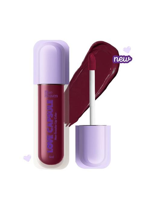 Blue Heaven Love Capsule One Swipe Formula Non Transfer Lip Colour 5Ml Twisted Maroon 01