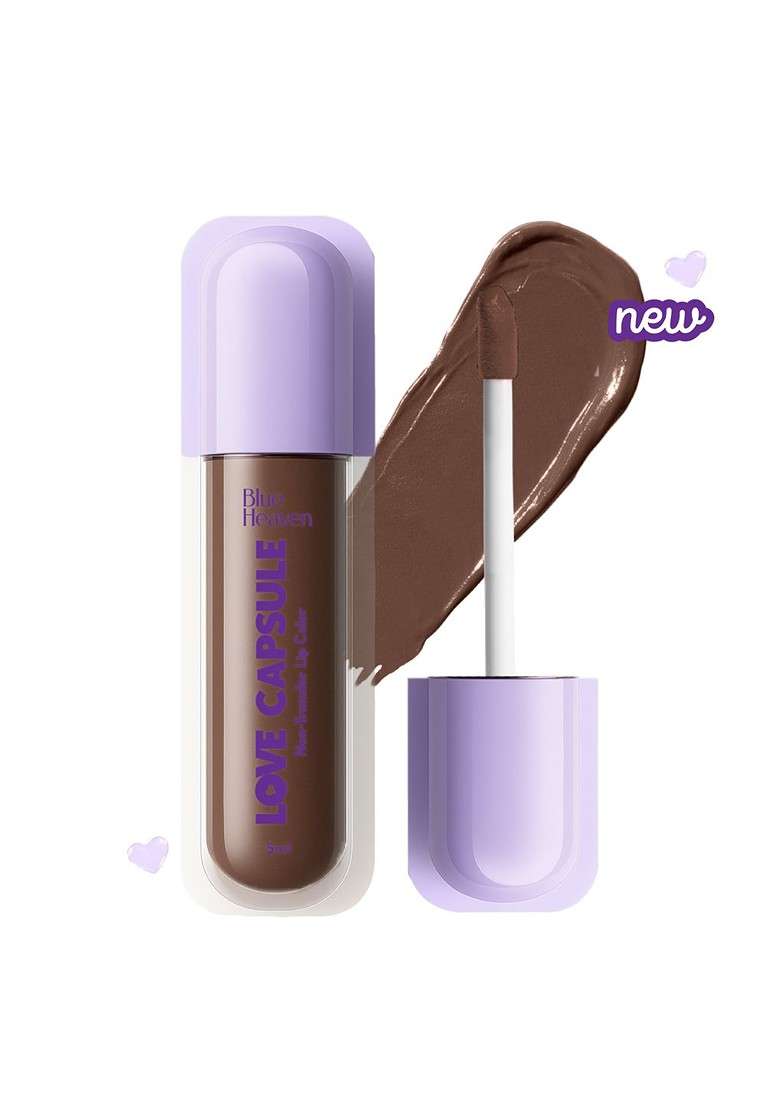 Blue Heaven Love Capsule One Swipe Formula Non Transfer Lip Colour 5Ml Light Brew 04 - Indya