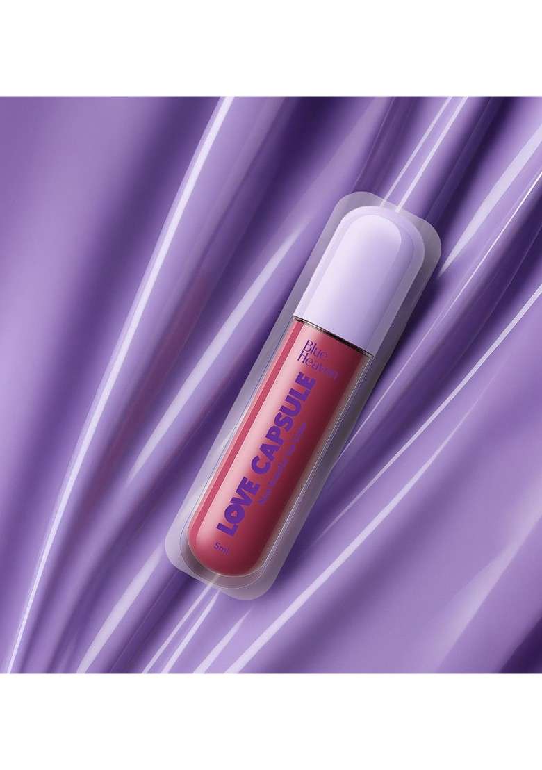 Blue Heaven Love Capsule One Swipe Formula Non Transfer Lip Colour 5Ml Light Brew 04 - Indya