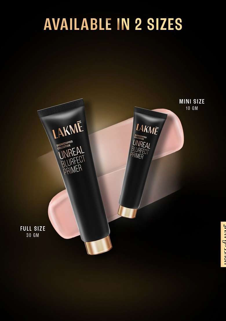 Lakme Unreal Mini Blurfect Long Stay Waterproof Face Primer Mattifies Blurs Pores 30Ml - Indya