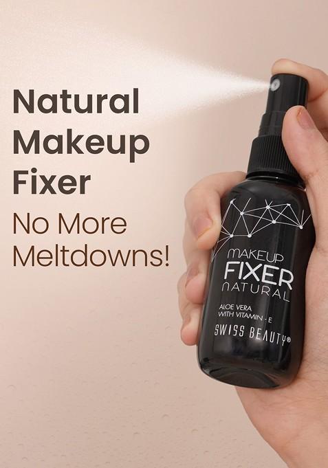 Swiss Beauty Long Lasting Makeup Fixer Natural Spray Aloe Vera With Vitamin E 50 Ml