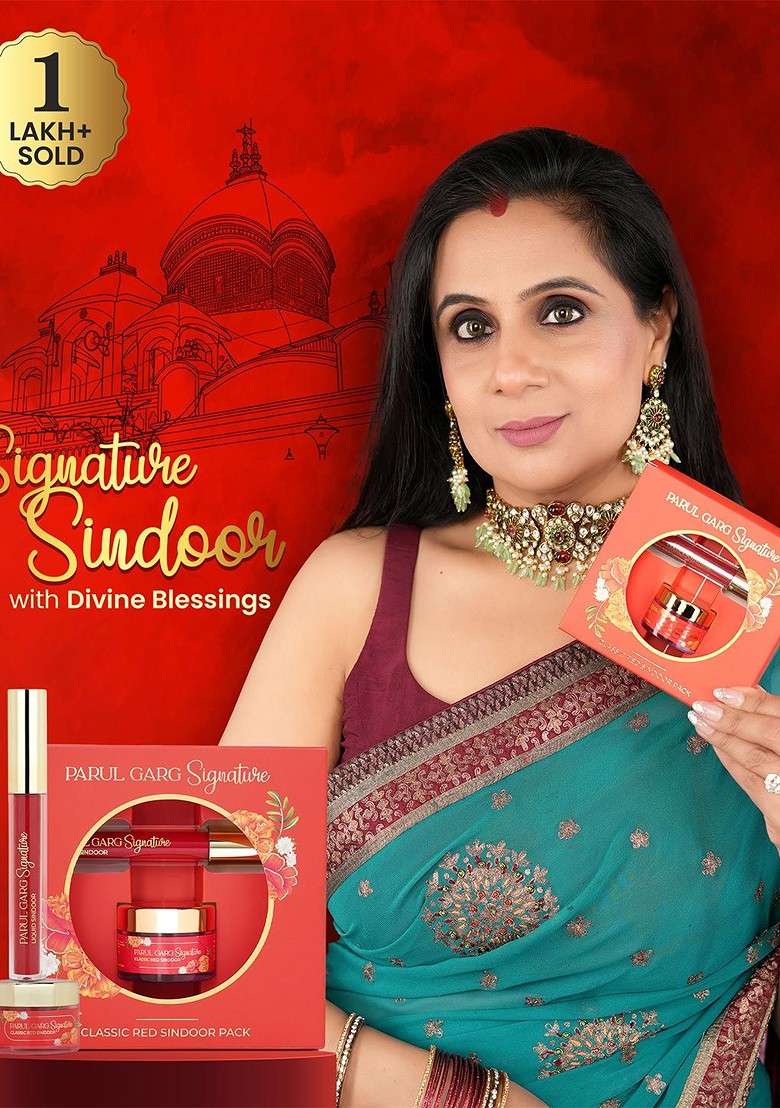 Parul Garg Beauty Signature Sindoor Pack Liquid Powder Intense Deep Maroon Red - Indya