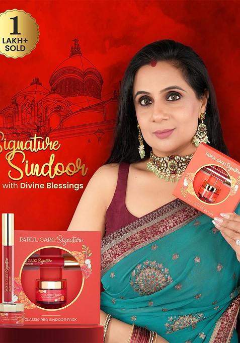 Parul Garg Beauty Signature Sindoor Pack Liquid Powder Intense Deep Maroon Red