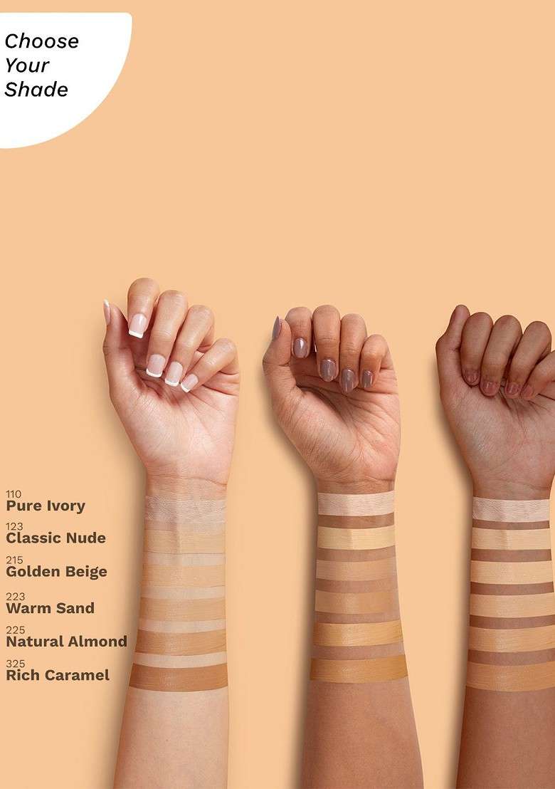Pilgrim Dream Matte Serum Liquid Foundation 30Ml Classic Nude 123 - Indya