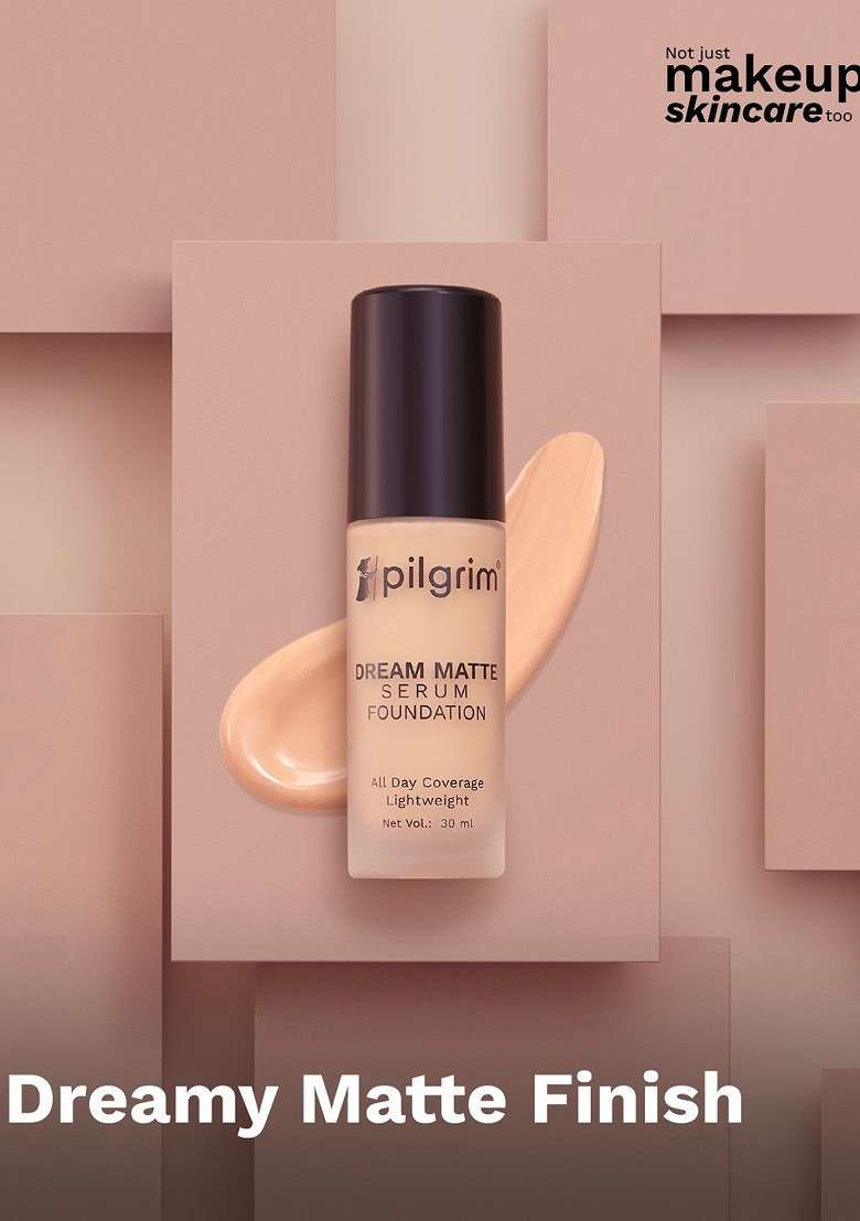 Pilgrim Dream Matte Serum Liquid Foundation 30Ml Classic Nude 123 - Indya