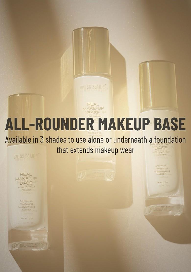 Swiss Beauty Real Make Up Base Highlighting Primer Pink Tint