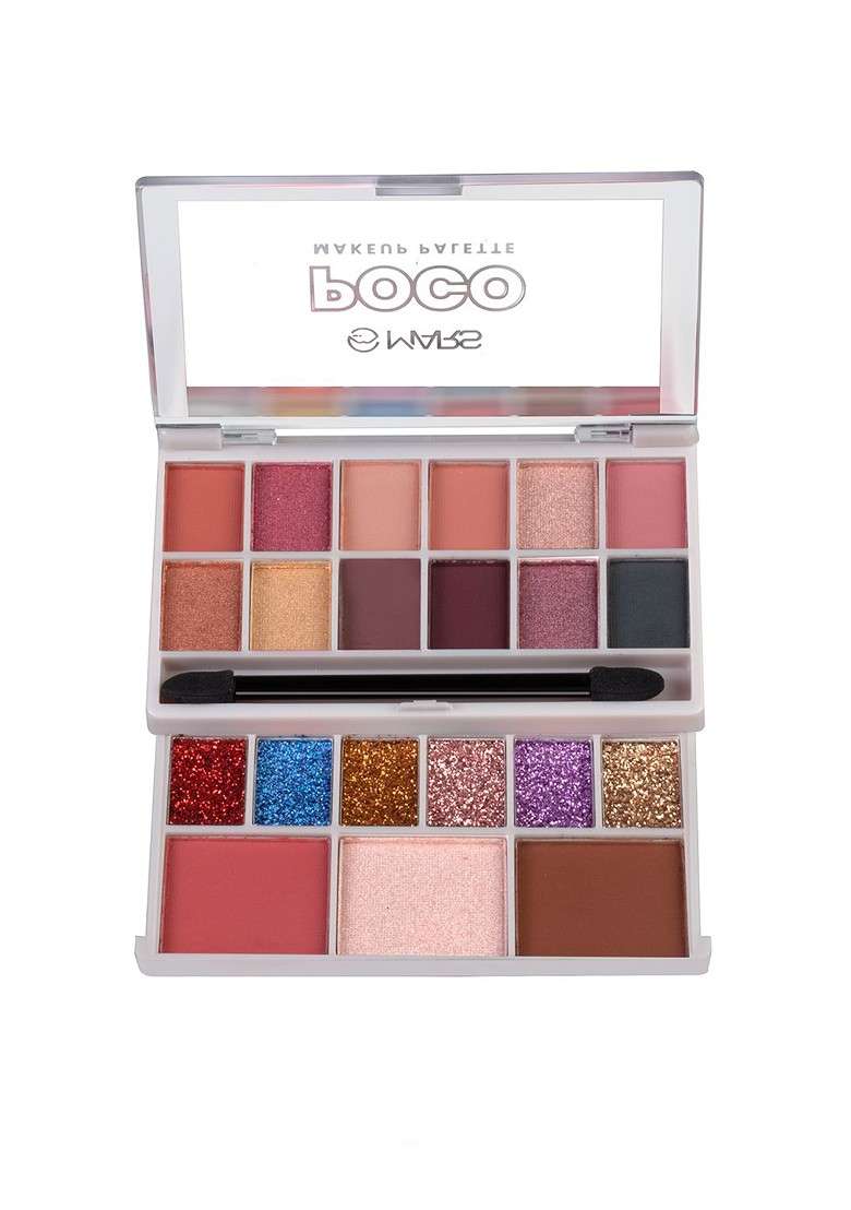 Mars Poco Face Makeup Eyeshadow With Highlighter Blusher And Compact 20G Core 03 - Indya