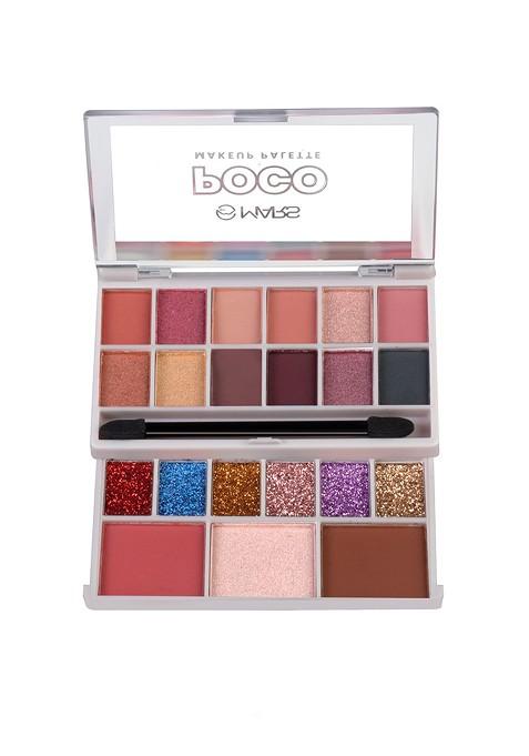 Mars Poco Face Makeup Eyeshadow With Highlighter Blusher And Compact 20G Core 03