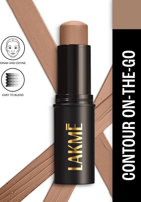 Lakme On The Go Facelift Multislayer Contour Stick For Easy Blending 11G Bold Drama 11